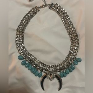 Silver Necklace with Turquoise stone
